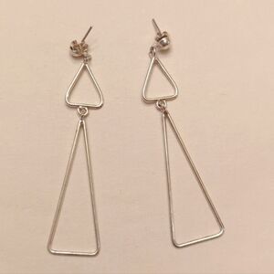 Sterling Silver Geometric Earrings